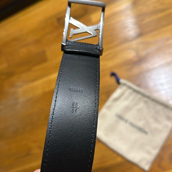 Louis Vuitton - Men’s Monogram Eclipse Belt - Black - Size 34 / 85 - Picture 5 of 12
